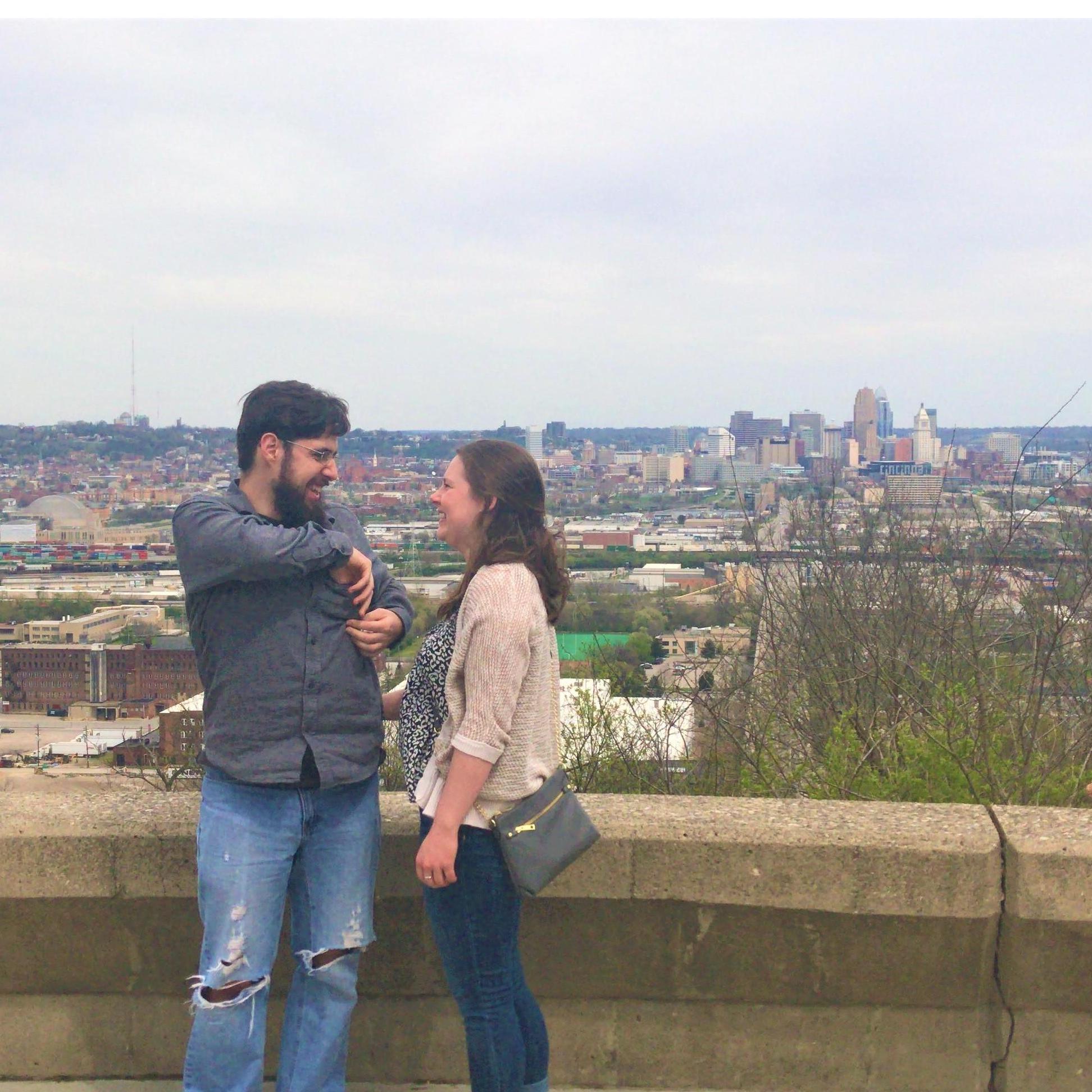 As, Jacob pulls the ring out of his breast-pocket, Linda's heart begins to pound! Thank you to bridal party members MaryKate and Jeffery Snyder for capturing this special moment!