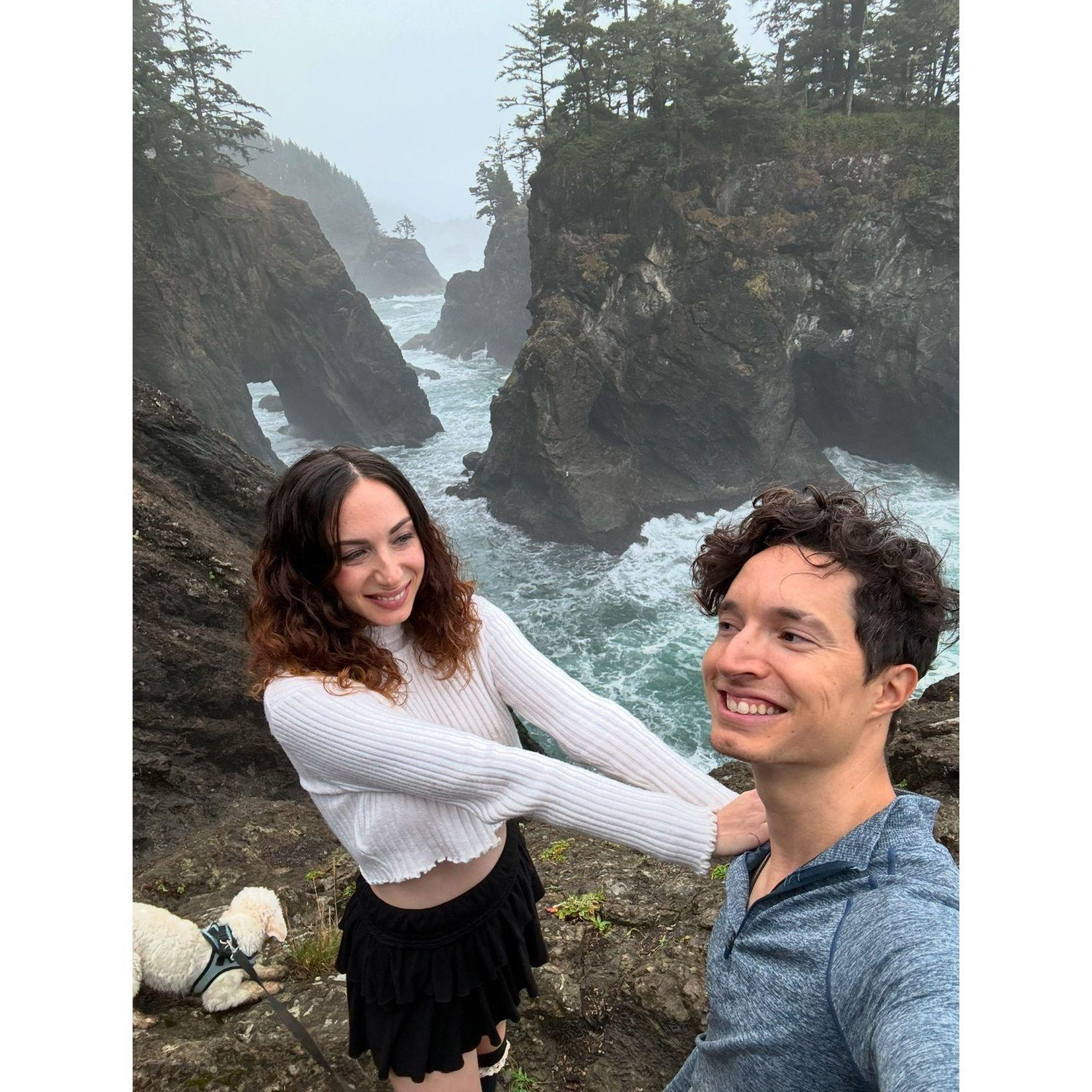 True love was not jumping into Michael's arms soon after we took this photo for we were close to a cliff. Forever keeping each other safe!