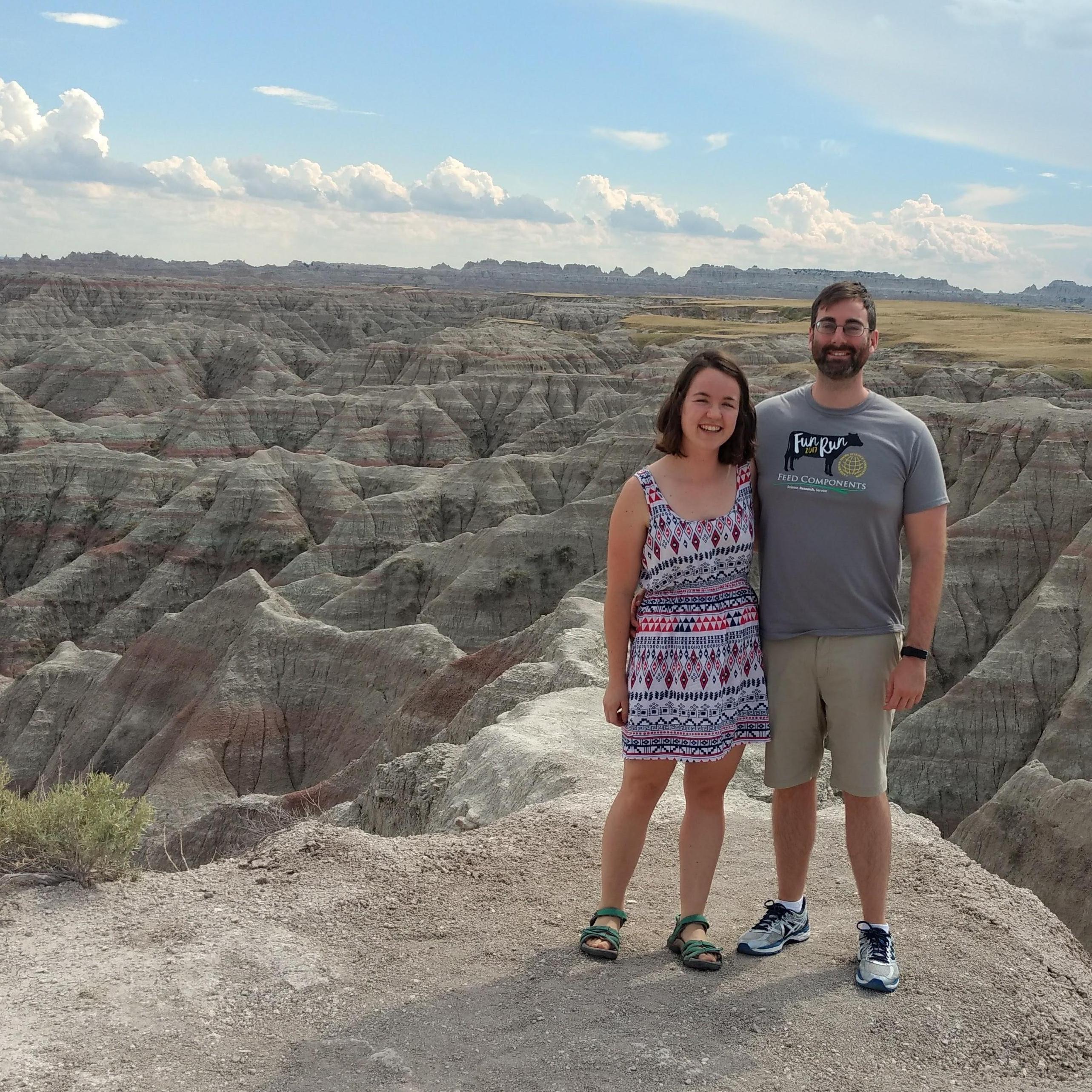 Badlands, South Dakota on our way to Washington State in July 2017