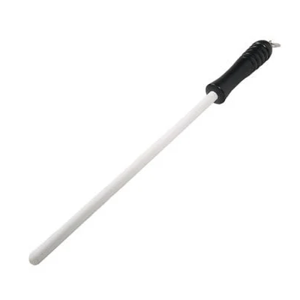 Idahone 12-Inch Ceramic Sharpening Rod - Black Handle