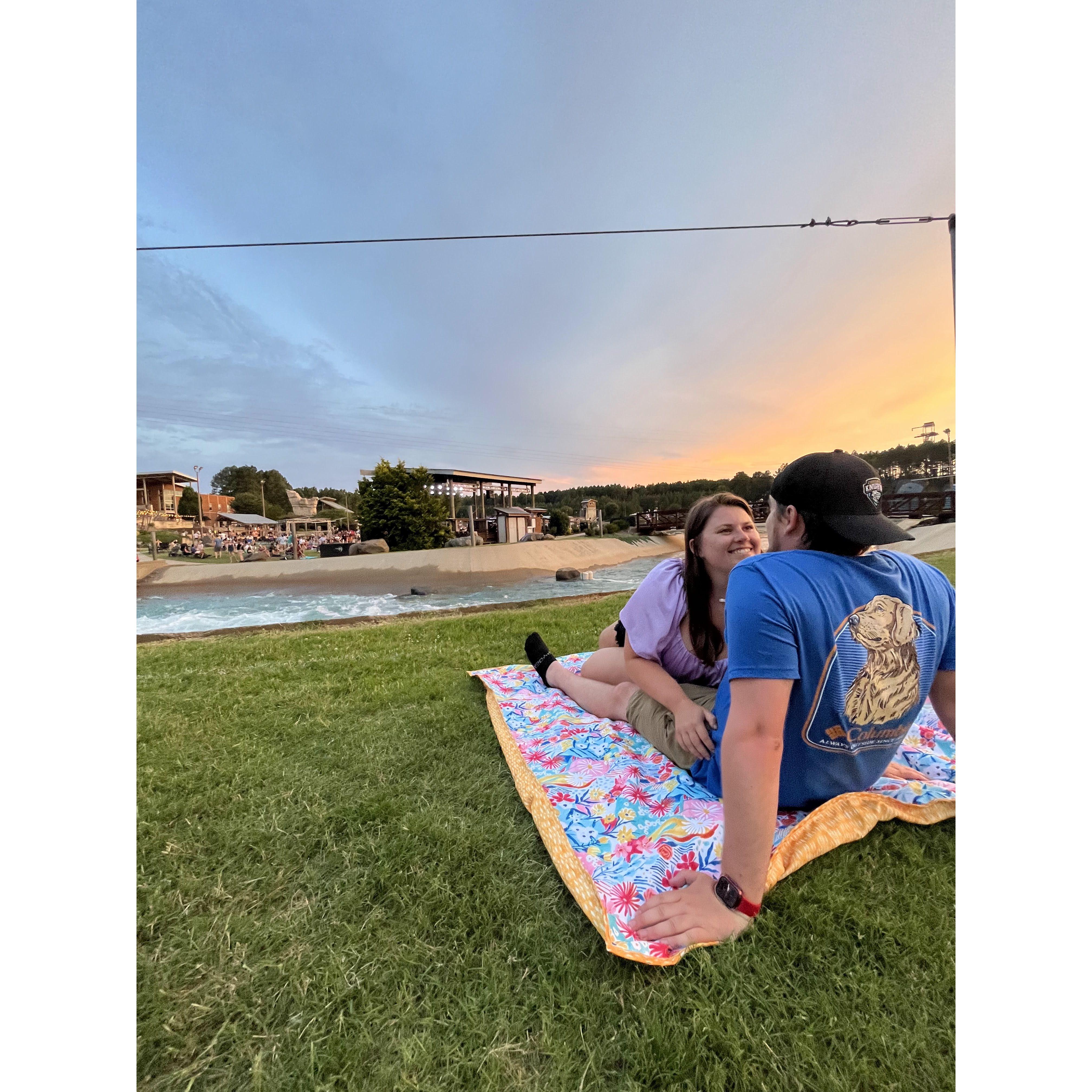 We enjoyed lots of sunsets at the US White Water Center.