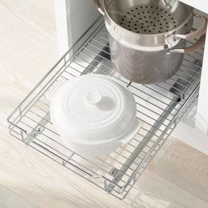Chrome Roll-Out Cabinet Drawers