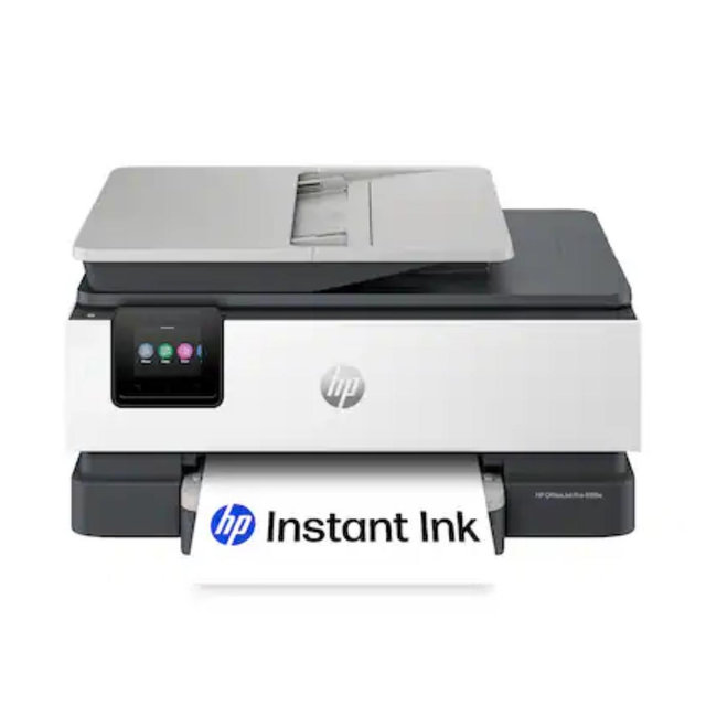 HP - OfficeJet Pro 8125e Wireless AI-Enabled AiO Inkjet Printer w/ 3 Months of Instant Ink (+1 Bonus Month of Ink w/ Code) - White