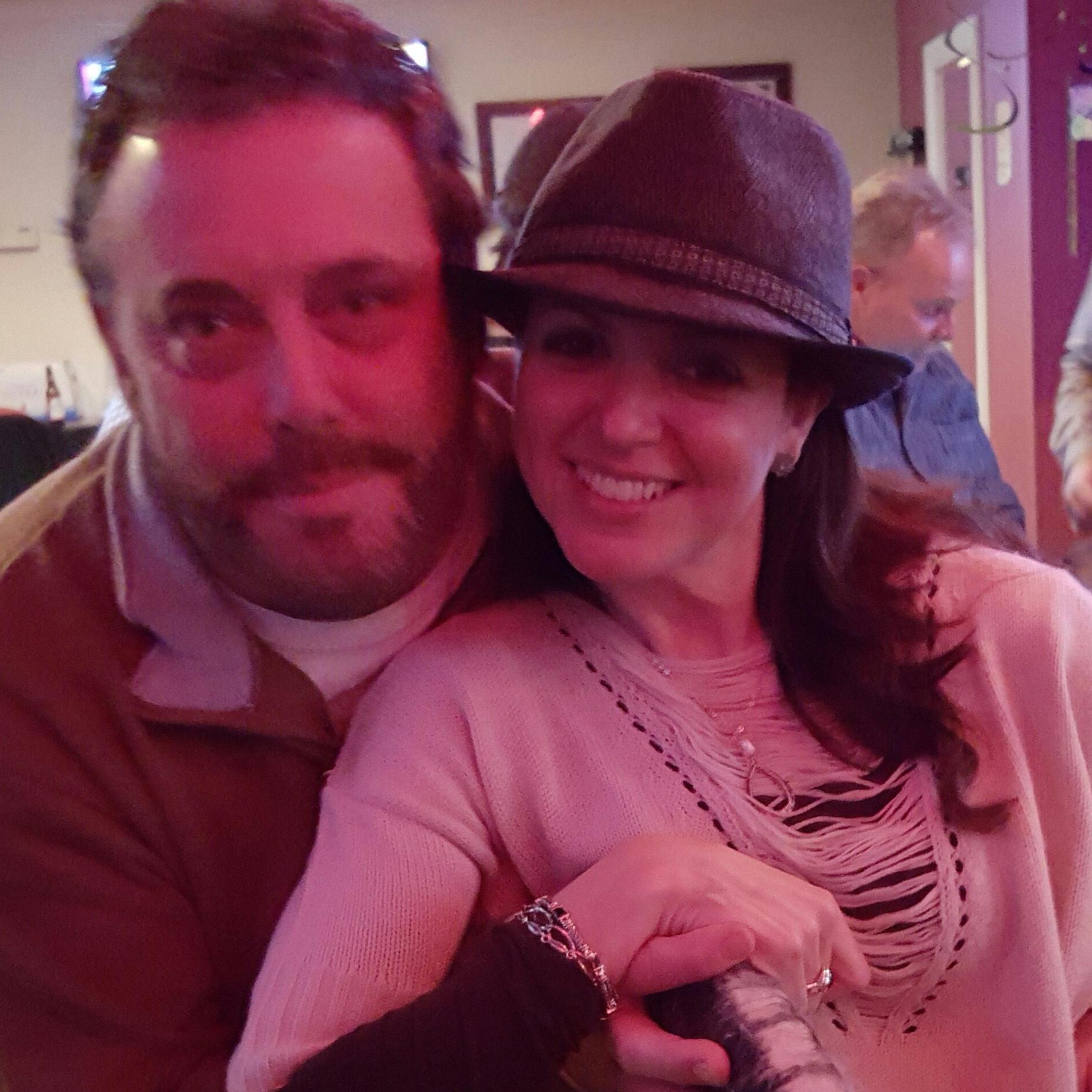 February 2016 - One of our many trips to New York, hanging out at the Harmony Bar, in Ben's old neighborhood.