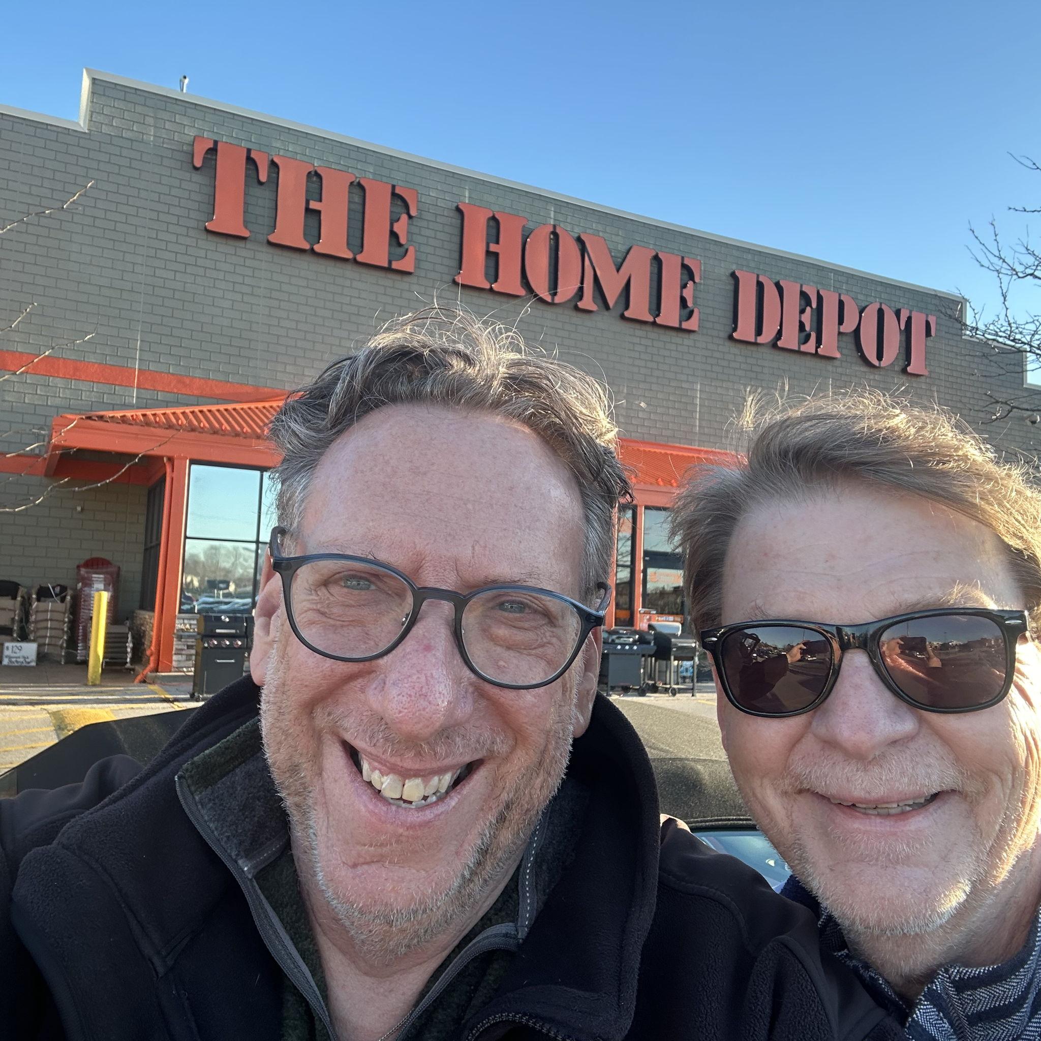 Chuck's first trip inside a Home Depot...  Not sure if he liked it as much as Menards--where he kept singing "Save Big Money..."