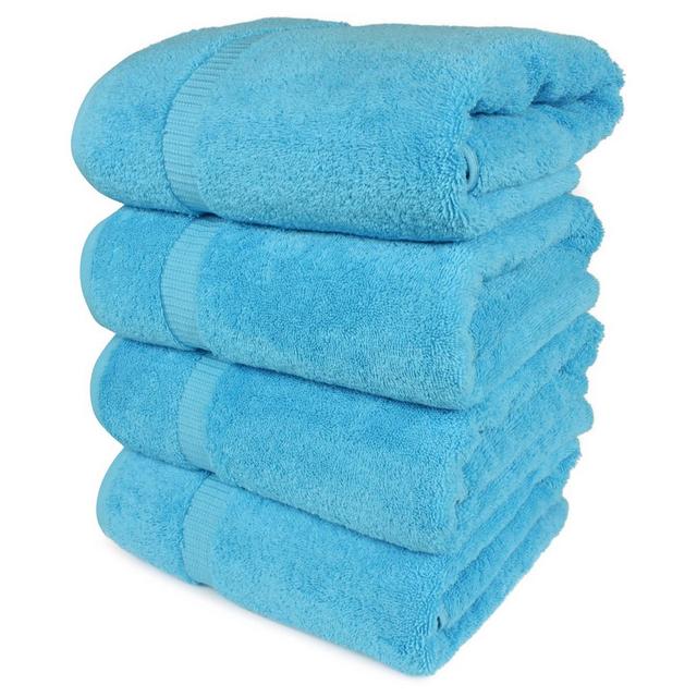 4pc Villa Bath Towel Set Aqua - Royal Turkish Towel