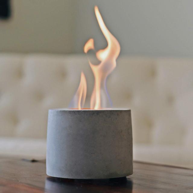 Colsen Tabletop Rubbing Alcohol Fireplace Indoor Outdoor Fire Pit Portable Fire Concrete Bowl Pot Fireplace