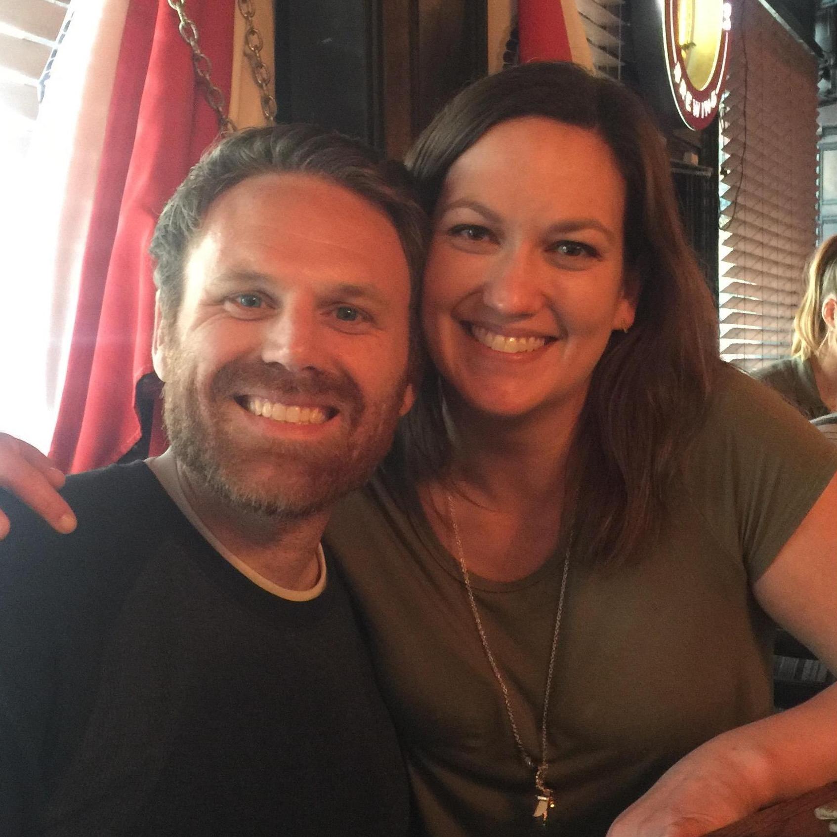 Our first photo together (5 months into our relationship) courtesy of Tracey McLeod