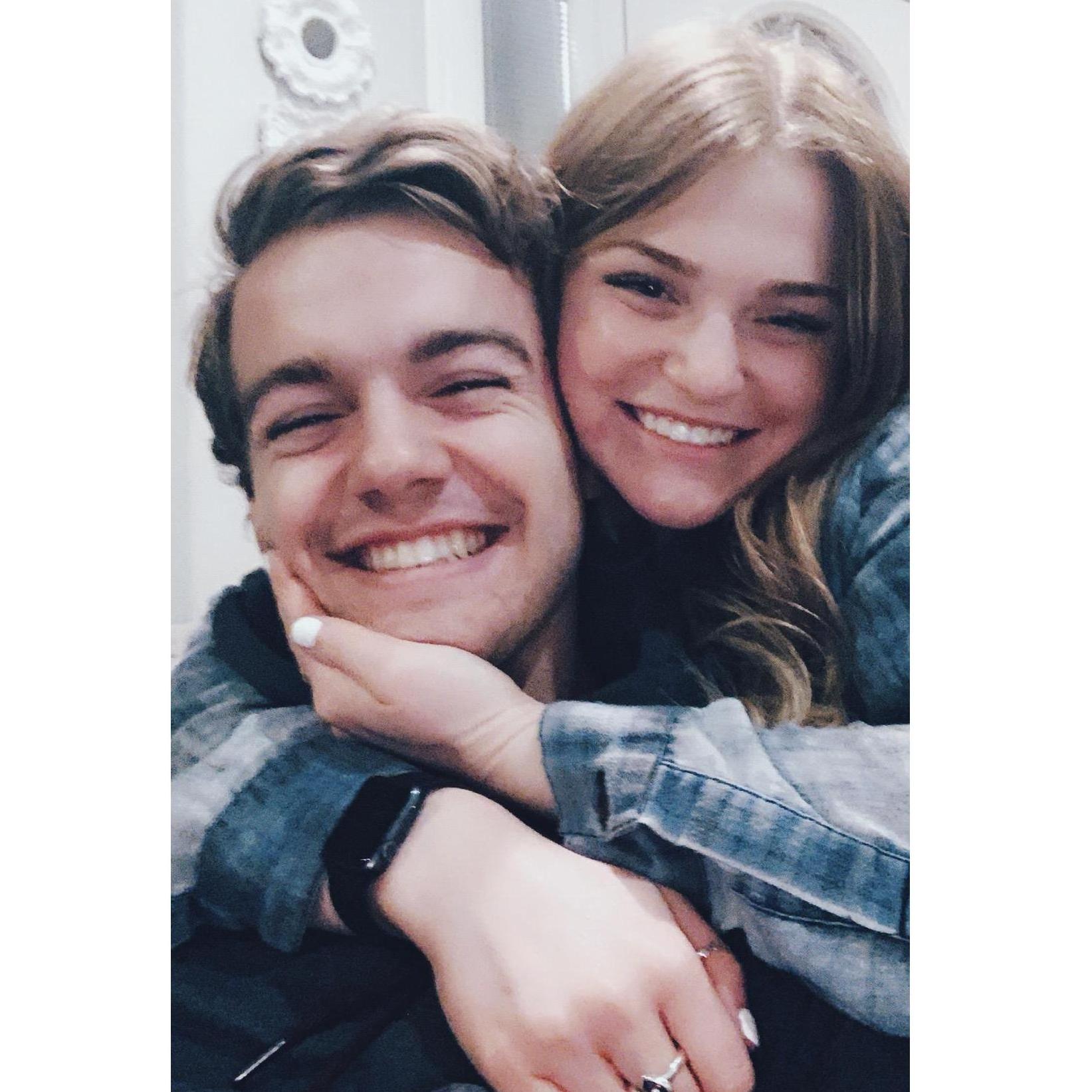valentines day (we both got the flu shortly after this was taken)