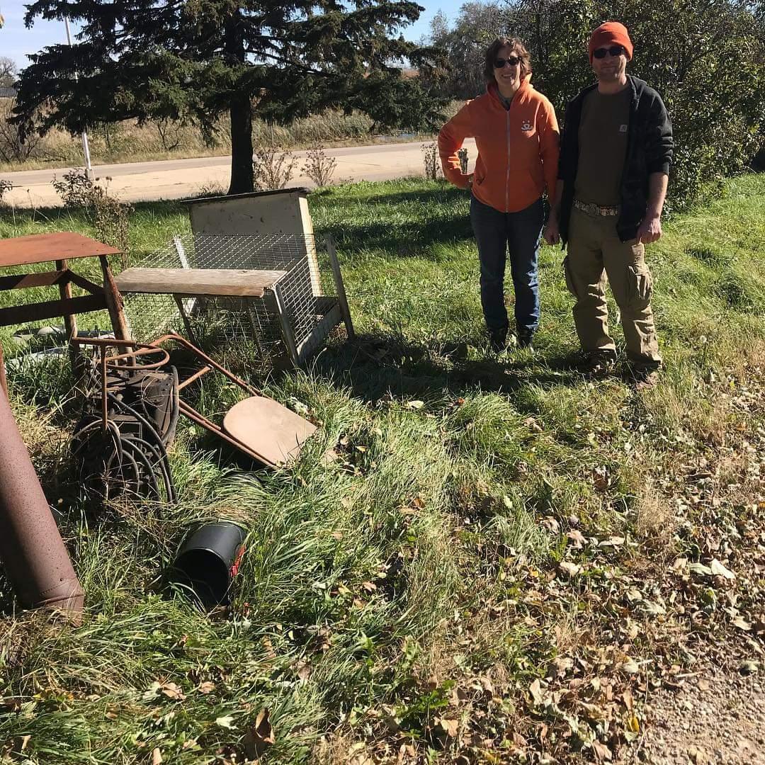 Volunteering at our friend Quincy's Farm Bird Sanctuary. https://www.facebook.com/FarmBirdSanctuary/