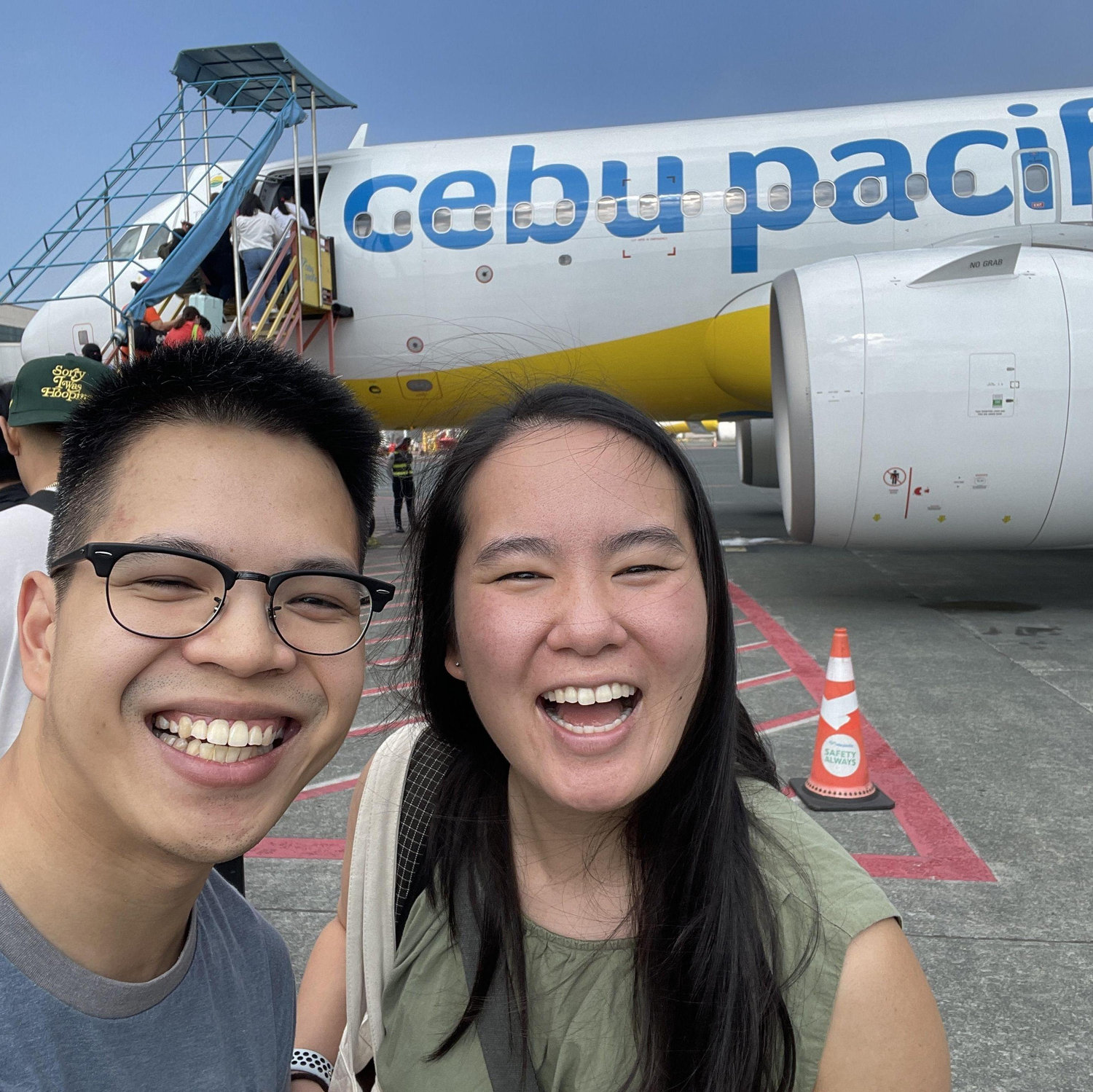 Continuing our tradition of plane selfies!