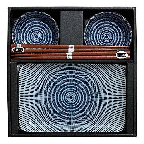 Sendan Colors Navy Blue Sushi For Two Set