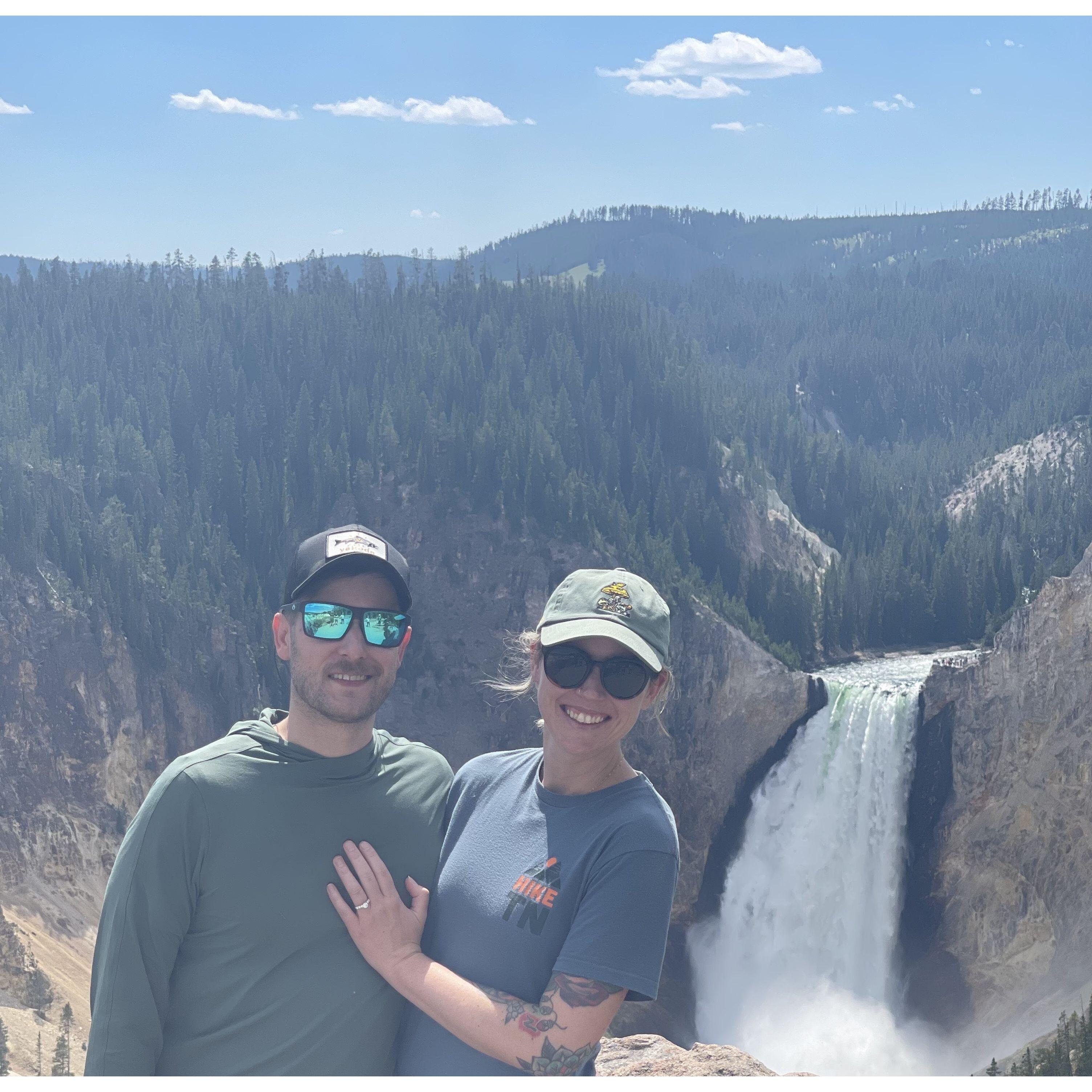 The Upper Falls in Yellowstone National Park - Where Chris proposed to Kayla
