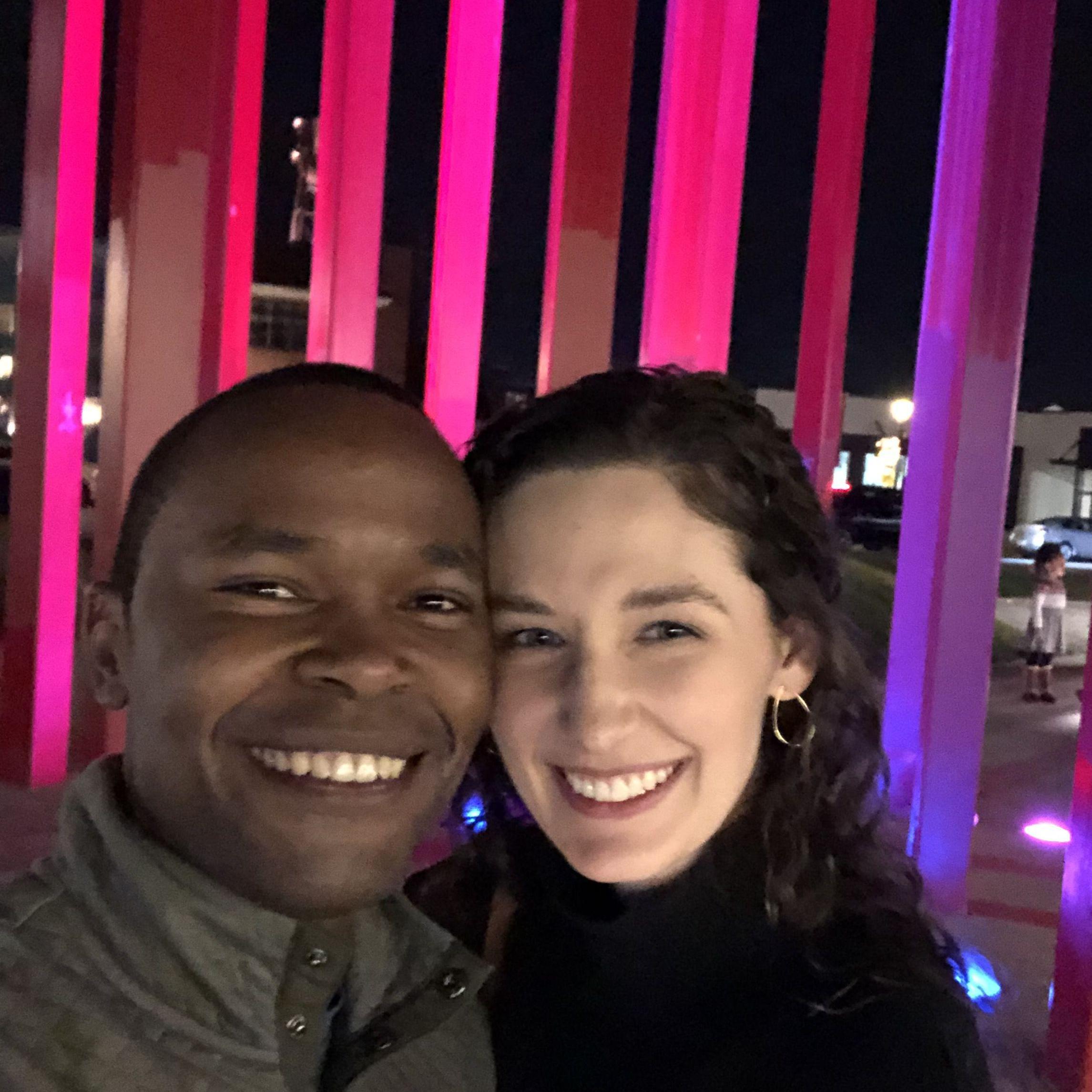 In December of 2021, Eric surprised Hope one weekend by flying to NC and tapping her on the shoulder after mass on Saturday morning. SHE WAS SHOCKED!