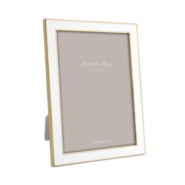 Addison Ross White Enamel Picture Frame, 5" x 7"