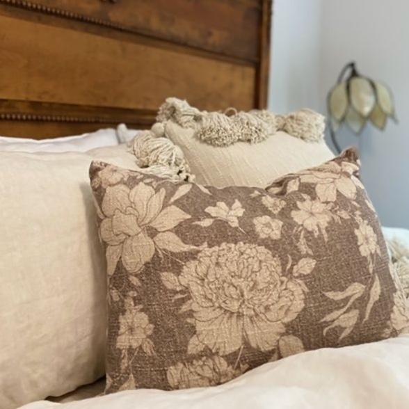 Plum throw pillow
