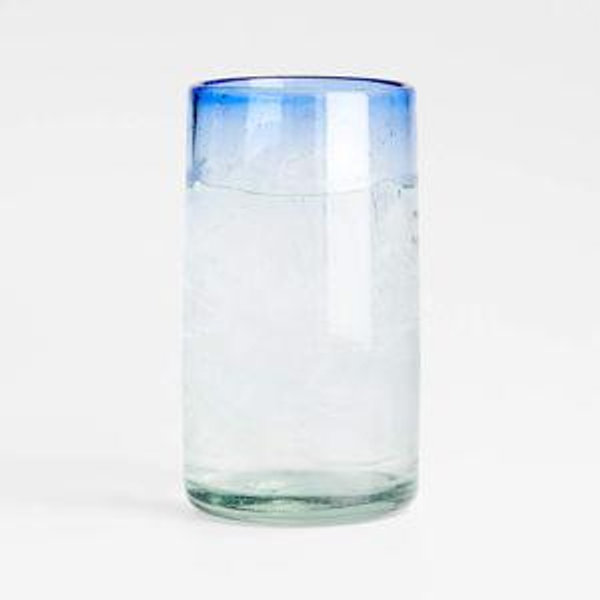 Pacifico Blue Rim 16-Oz. Highball Glass + Reviews | Crate & Barrel