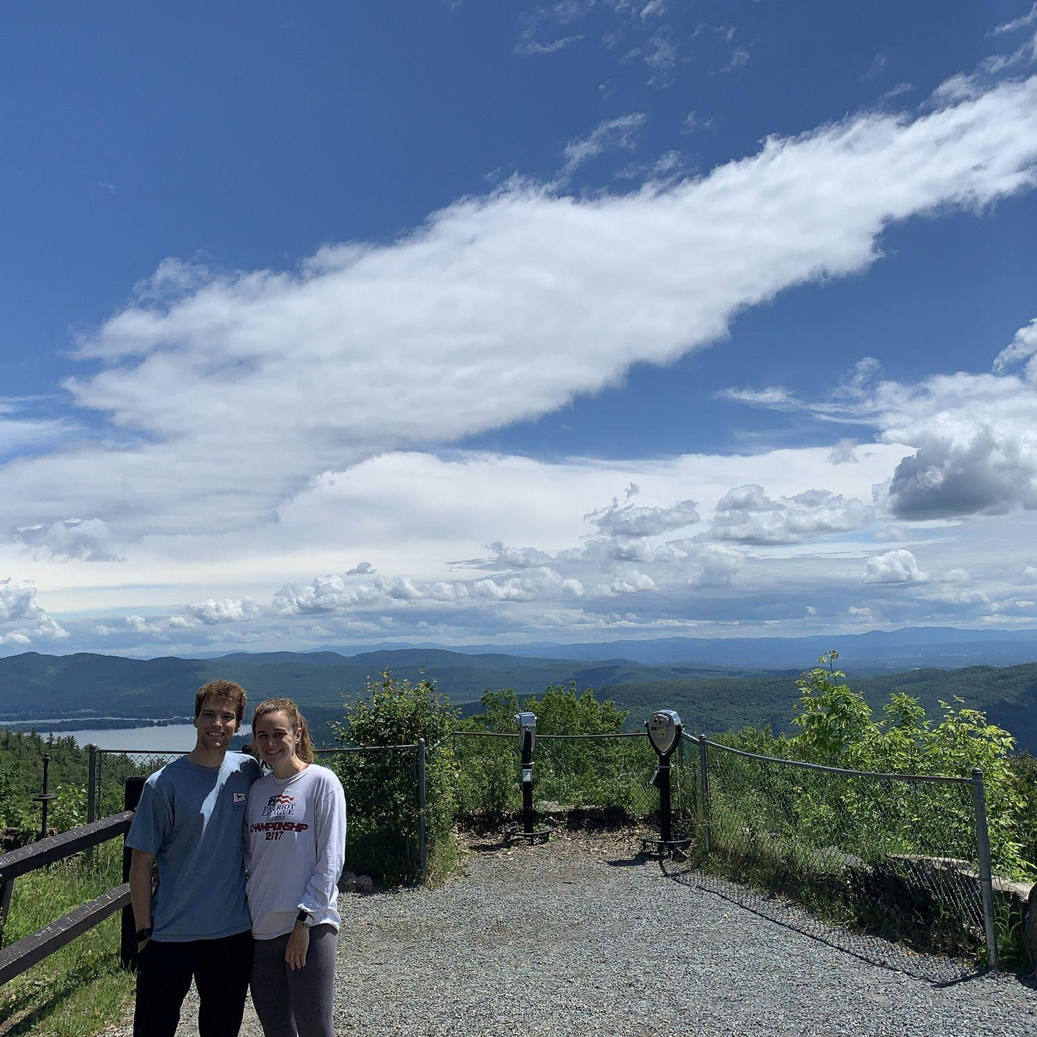 2020 was a year of traveling to each other's homes and doing school remotely together. We marked our days with hikes around the area, this one in Lake George.