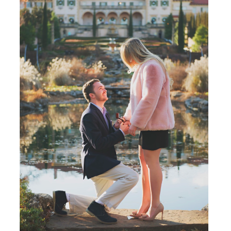 When he popped the question