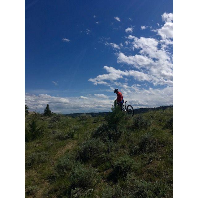 This photo was taken in Acton, MT while Cale and a close friend were mountain biking!