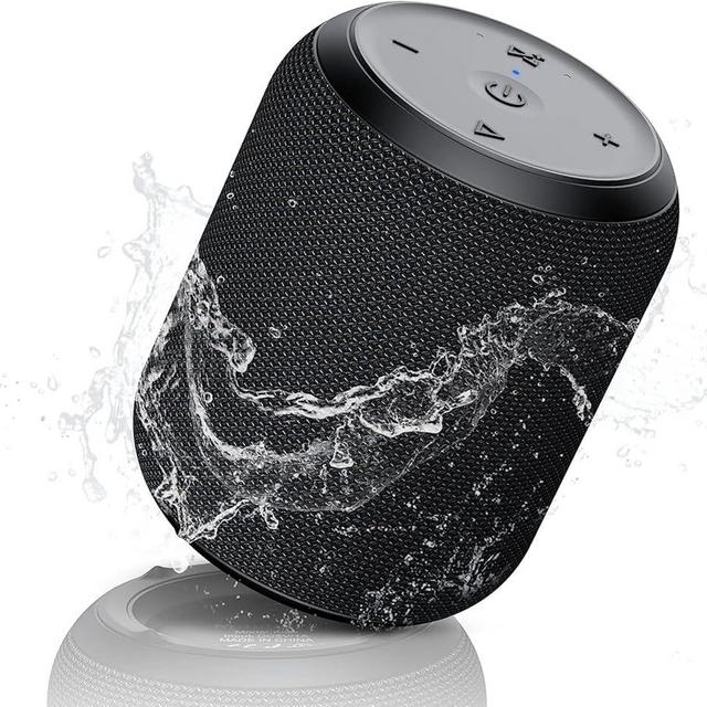 NOTABRICK Bluetooth Speakers, 15W Portable Speakers Bluetooth Wireless V5.0 with Stereo Sound, Active Extra Bass, IPX6 Waterproof Shower Speaker, Double Pairing, for Party, Home Theater, Game Theater