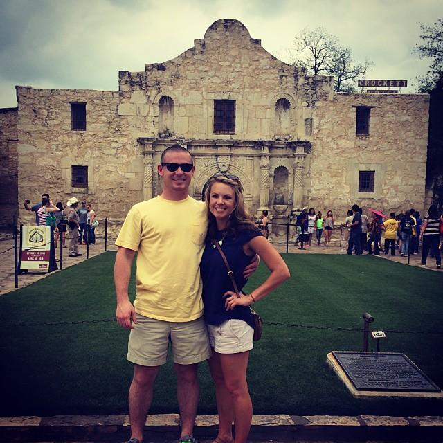 Our first trip to Texas in 2015! I had to teach Scott all about Texas history at the Alamo.
