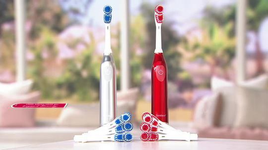 Soniclean Flex Set of 2 Battery Operated Toothbrushes