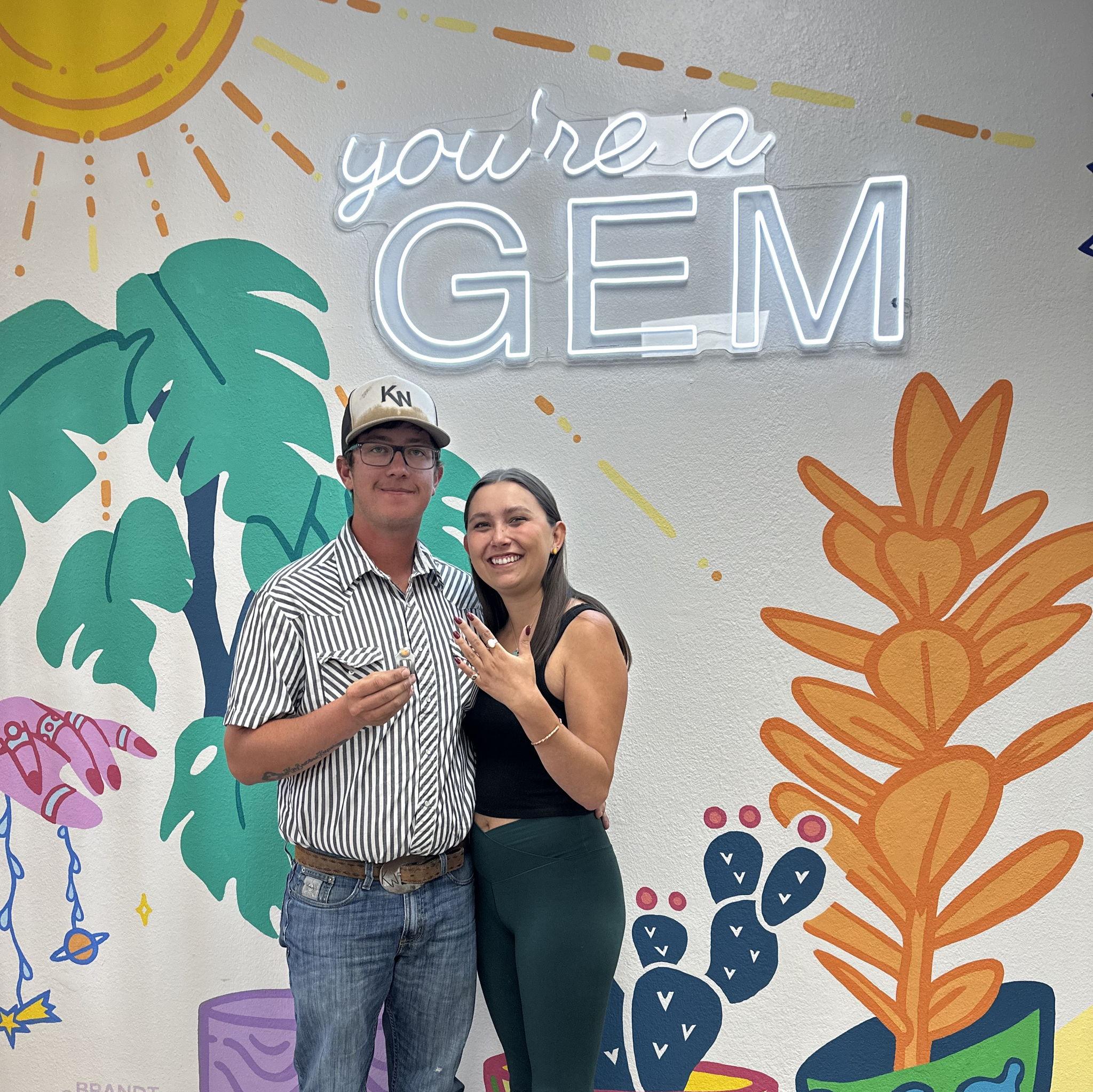 Birthday jewelry making, I think it was a ploy to find out my ring size.