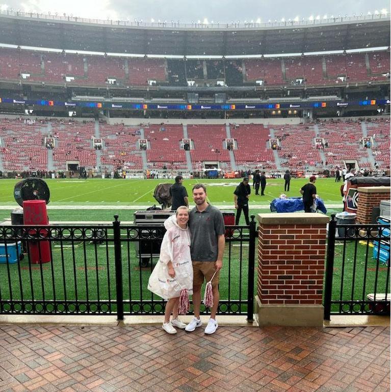 When I taught him about my favorite football team. ROLL TIDE
