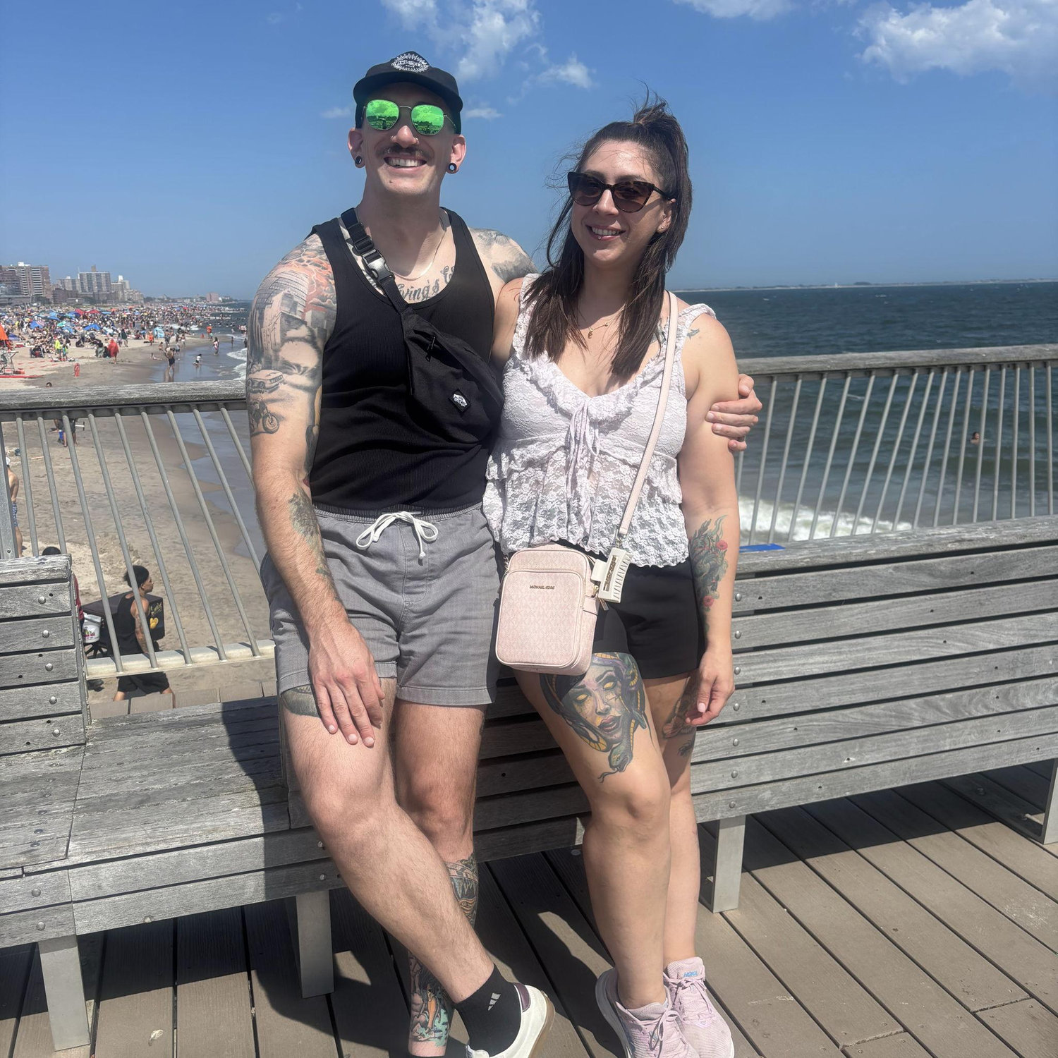Sarah finally got to visit Coney Island with my family and me