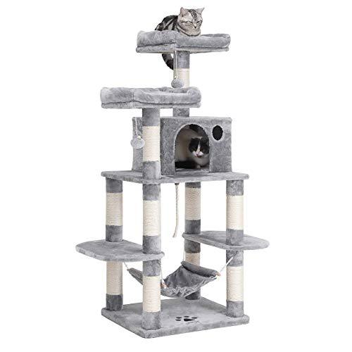 FEANDREA Multi-Level Cat Tree for Big Cats, Stable Cat Tower