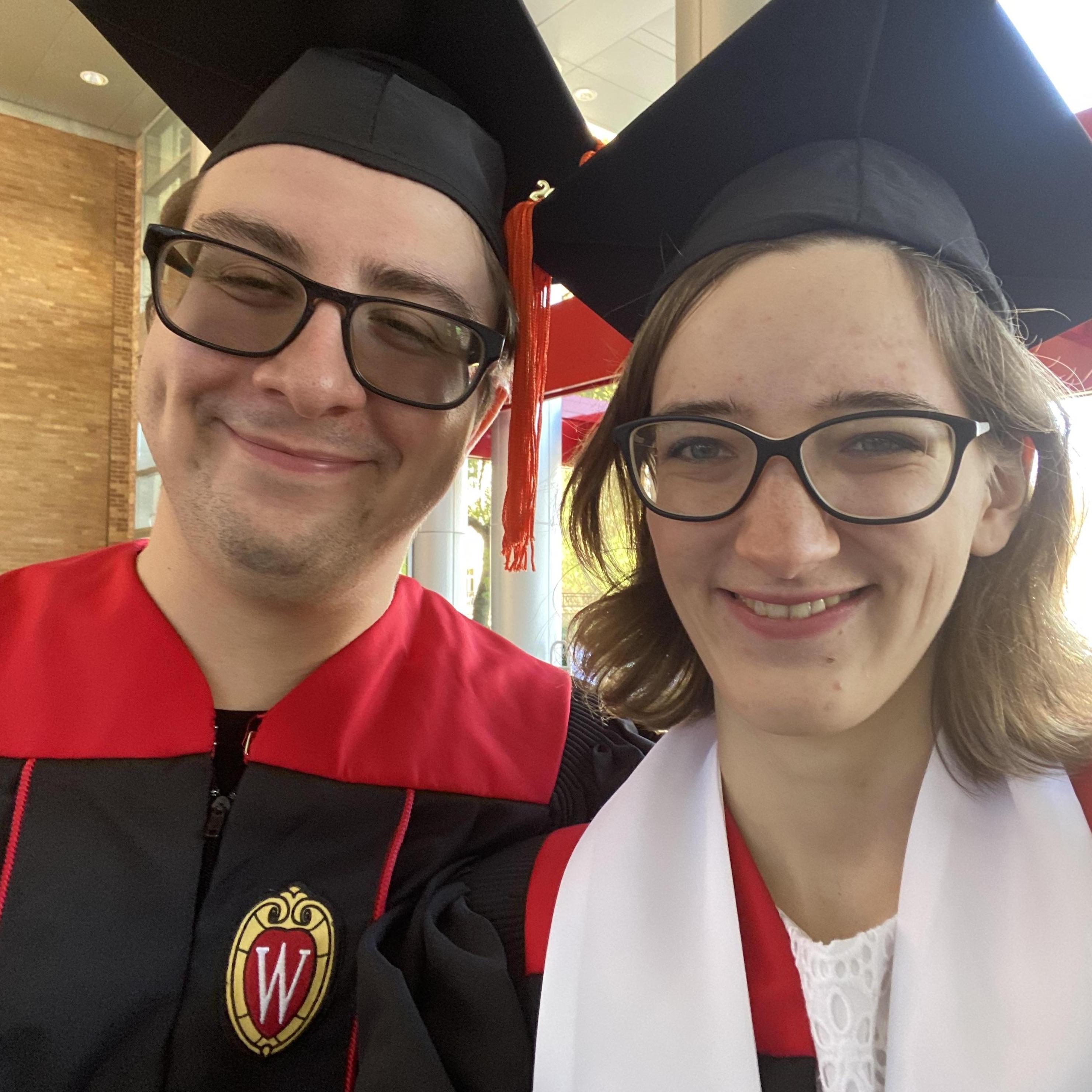 Re-do graduation ceremony in September 2021. Luke graduated from the College of Engineering and Sarah graduated from the College of Agriculture and Life Science.