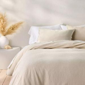 Heavyweight Linen Blend Duvet Cover & Pillow Sham Set - Casaluna™