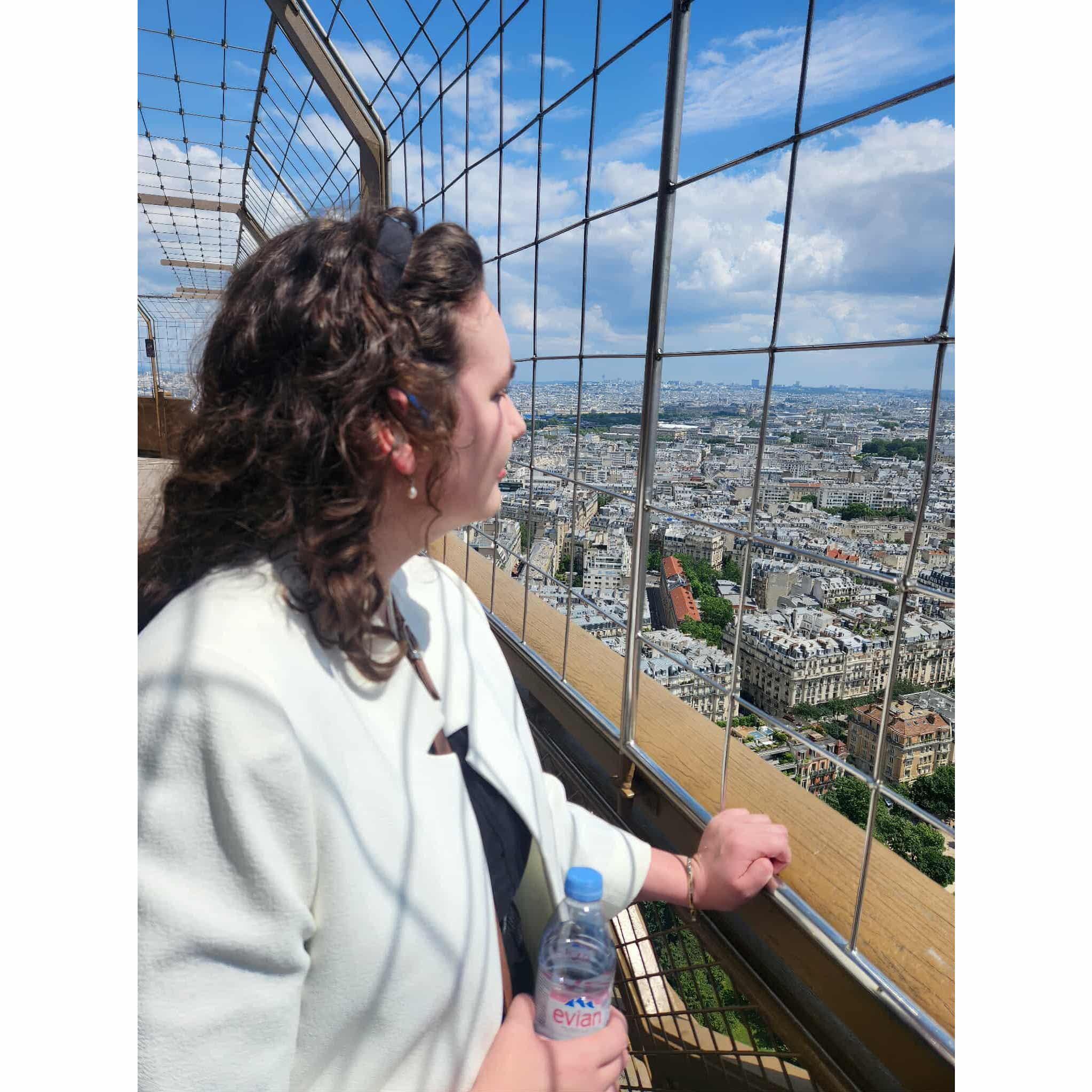 Gazing down at the top of the world!             Paris, France June 2024
