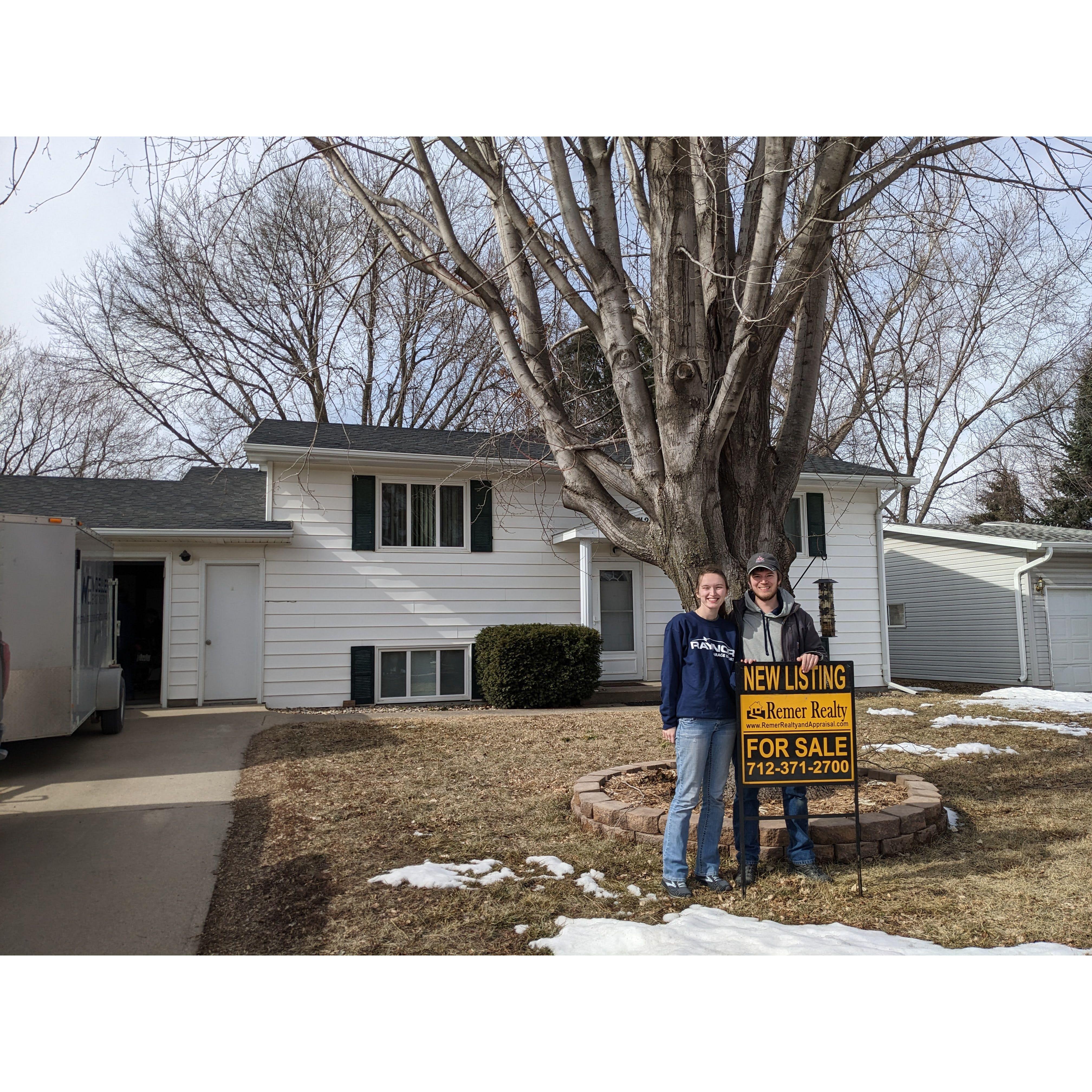 In February we took possession of a new house! Angela moved in, Austin will move in in June