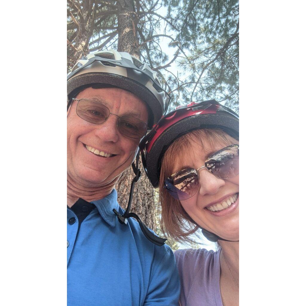 Having fun riding bikes around Sunriver Resort!