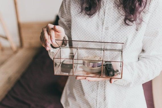 Etsy Makeup Organizer in Copper