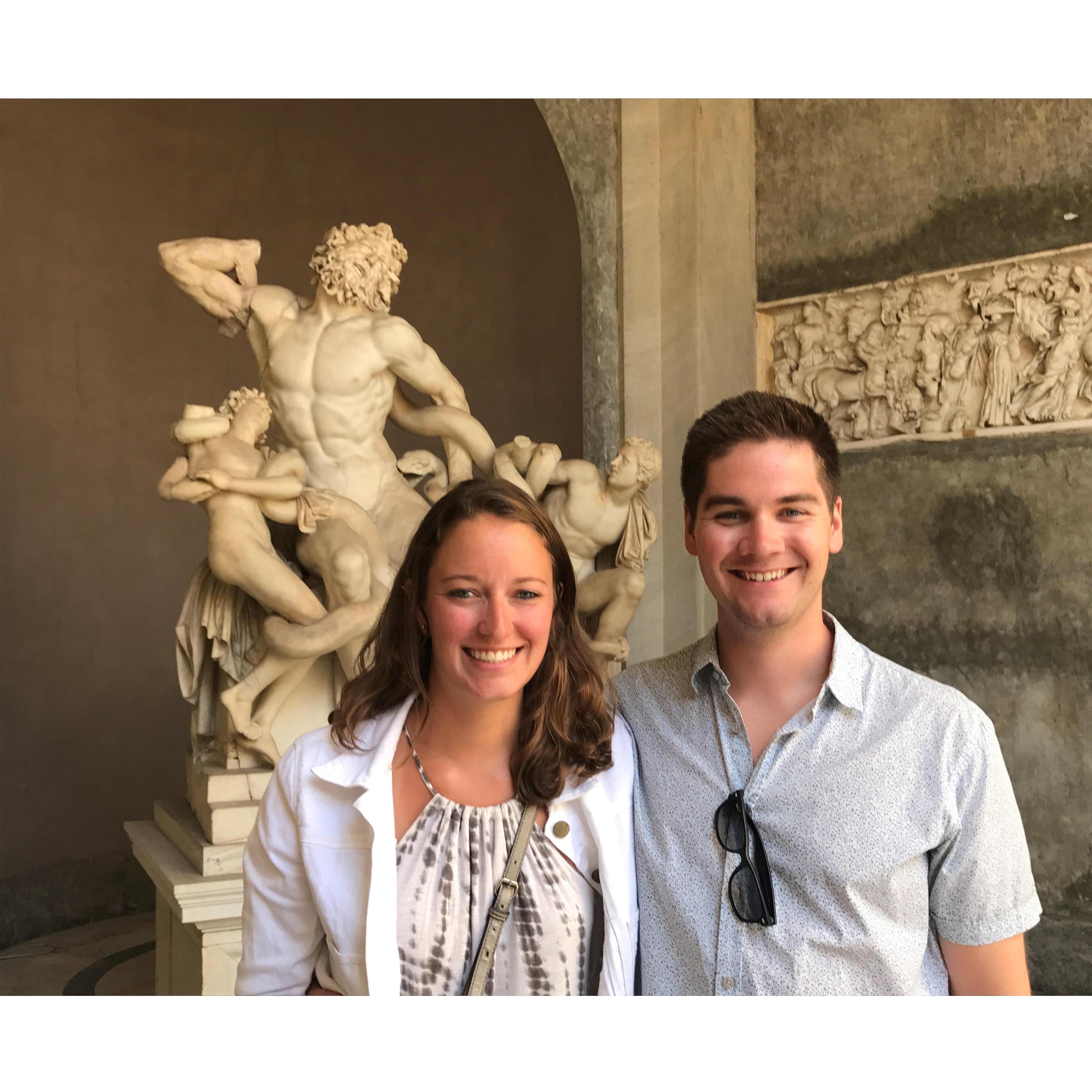Touring the Vatican in Rome, Italy (thank you tour guide Jen!)
