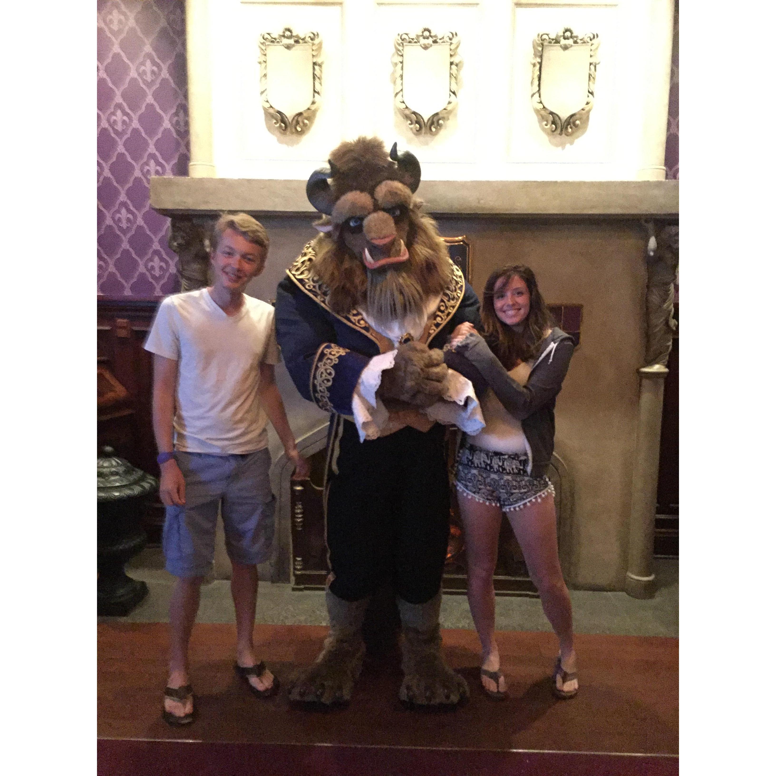 Hannah and Bradly with the Beast. June 2017.