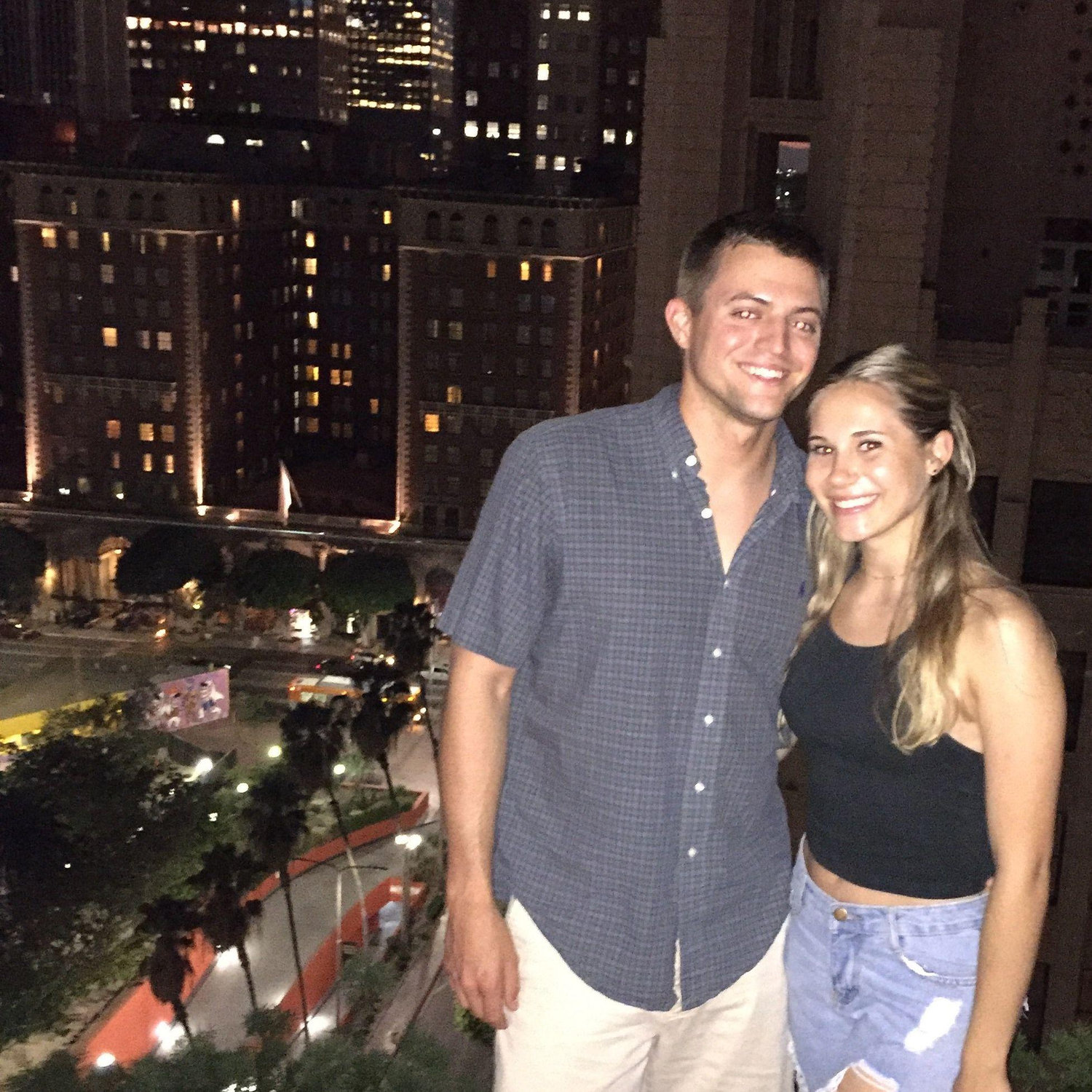 One of our first dates outside of Army training! Perch LA 2016