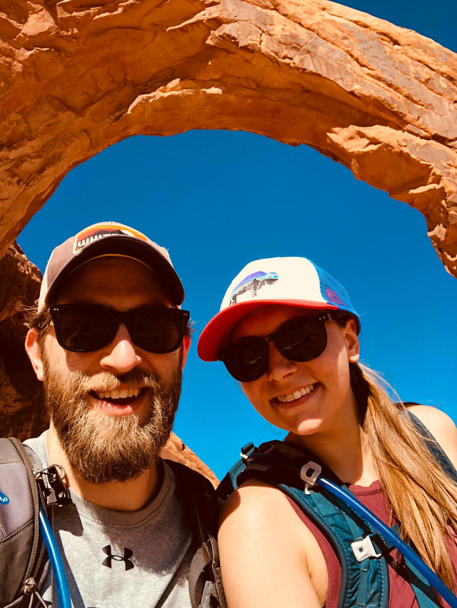 John and I love to hike and have been on a mission to visit the national parks - Arches National Park, Utah, 2018