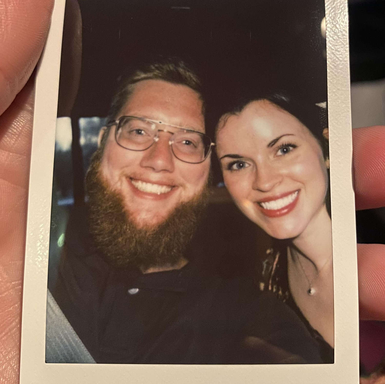 A polaroid after our engagement shoot!