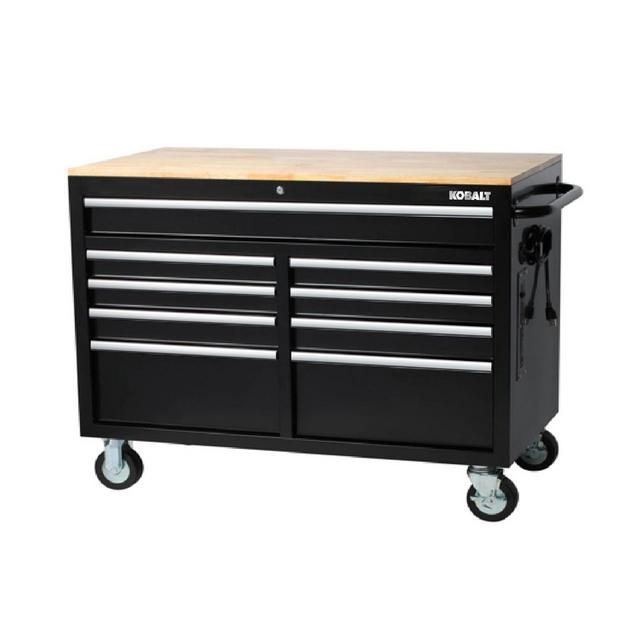 Kobalt 46.1-in W x 37.2-in H 9-Drawer Rubber Work Bench