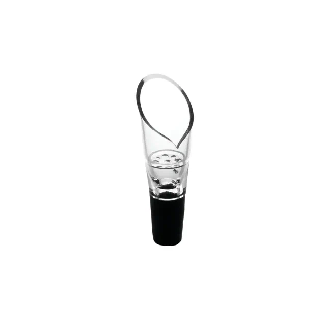 True Aerial Wine Aerator Pourer Spout - Aerating Pourers for Wine Bottles, Clear