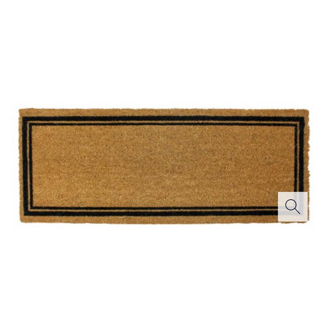 Entryways Coir Border Estate Doormat, 18 x 48 in