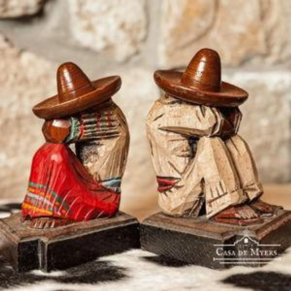 Vintage Senor & Senorita Bookends