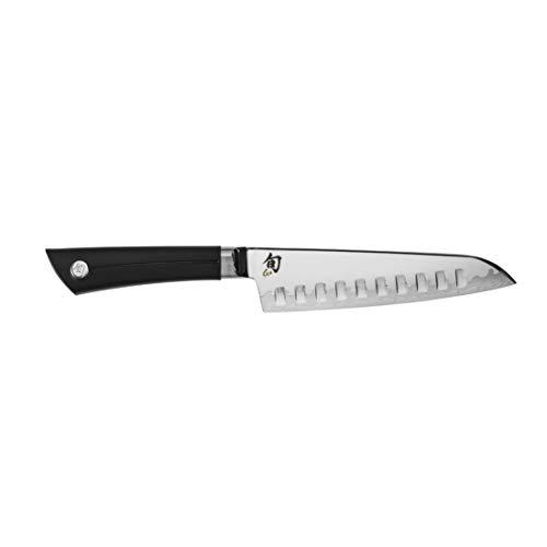 Shun Sora 7-Inch Hollow-Ground Santoku; Asian-Style Multi-Purpose Knife Featuring Shun’s Composite Blade Technology; Traditional Japanese Handle Design; Handcrafted in Japan for Premier Quality