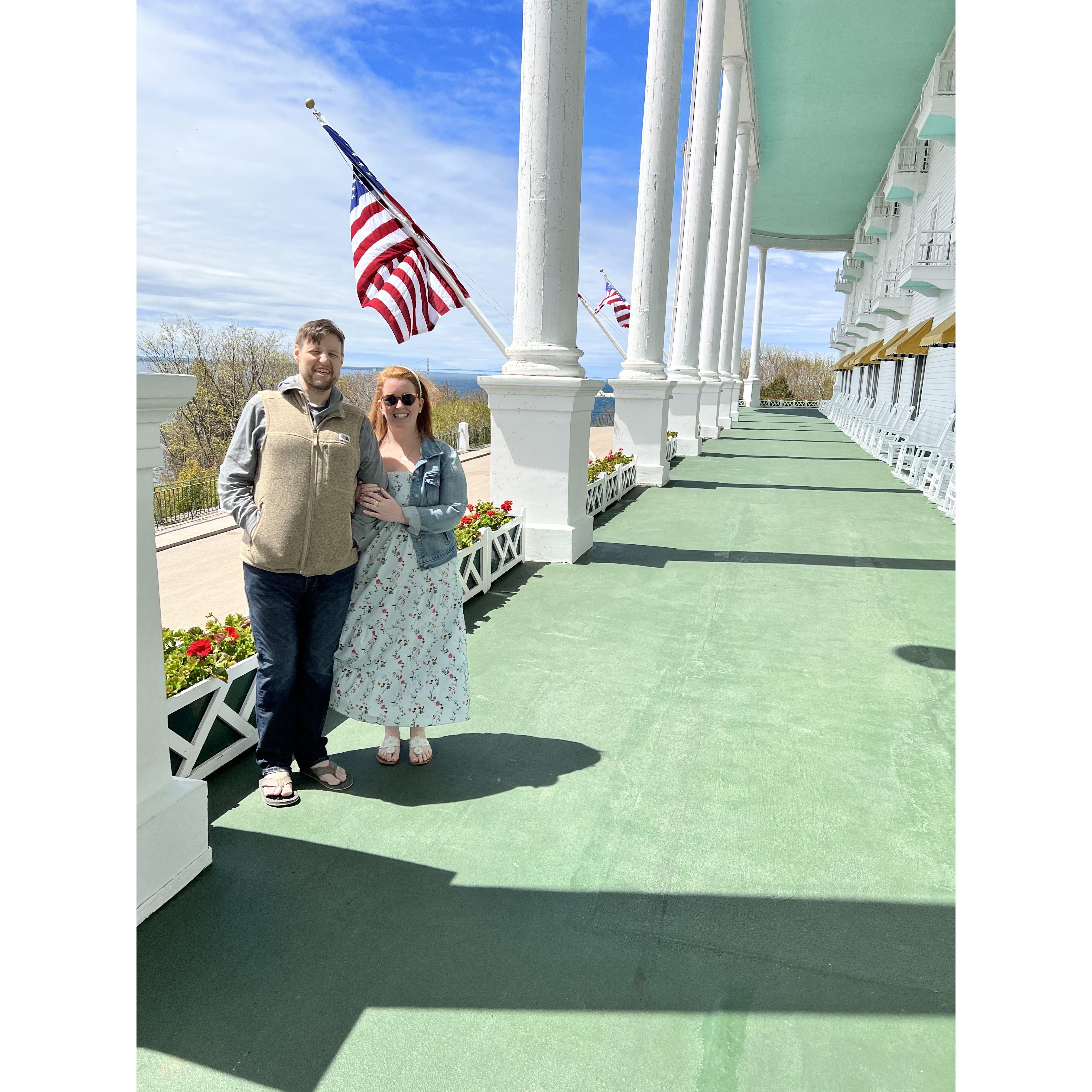 Our first trip to Mackinac Island, MI. May, 2022.
