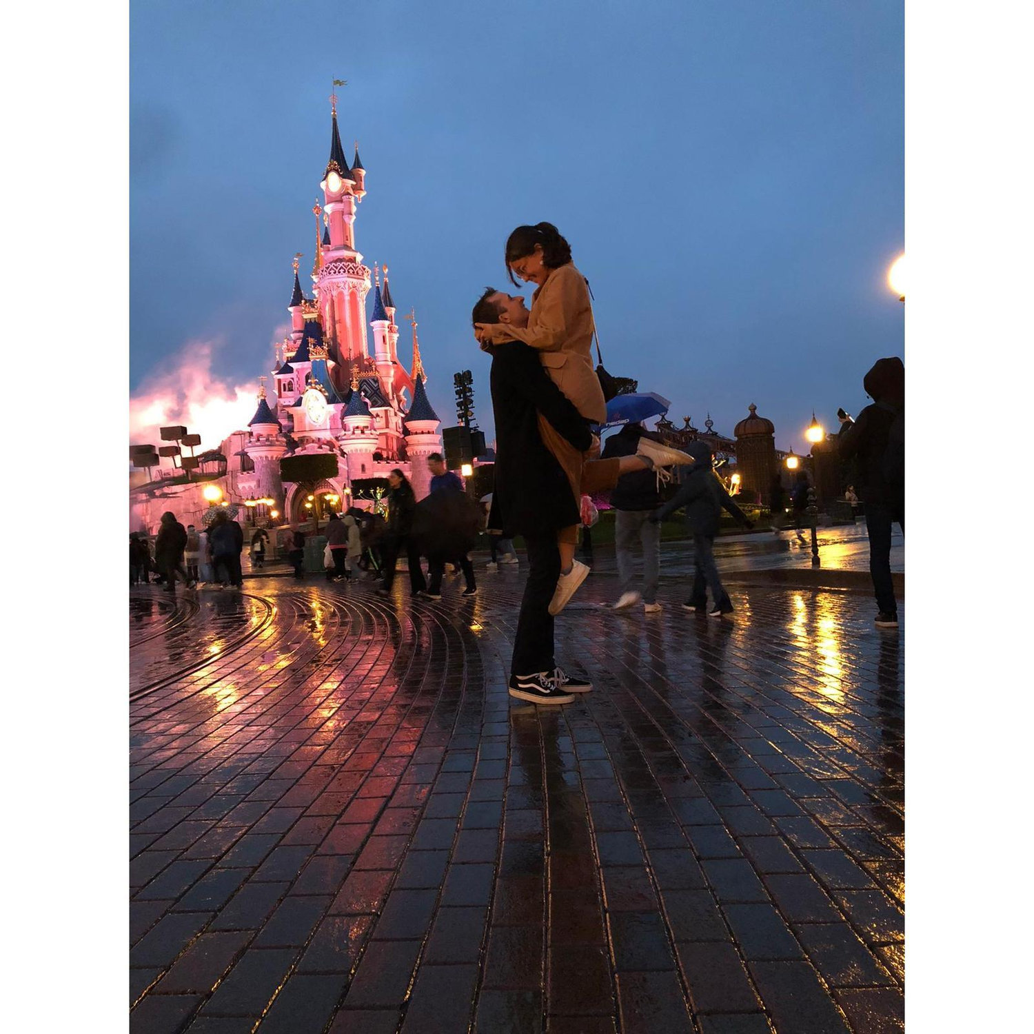 une visite très pluvieuse à Disneyland Paris.