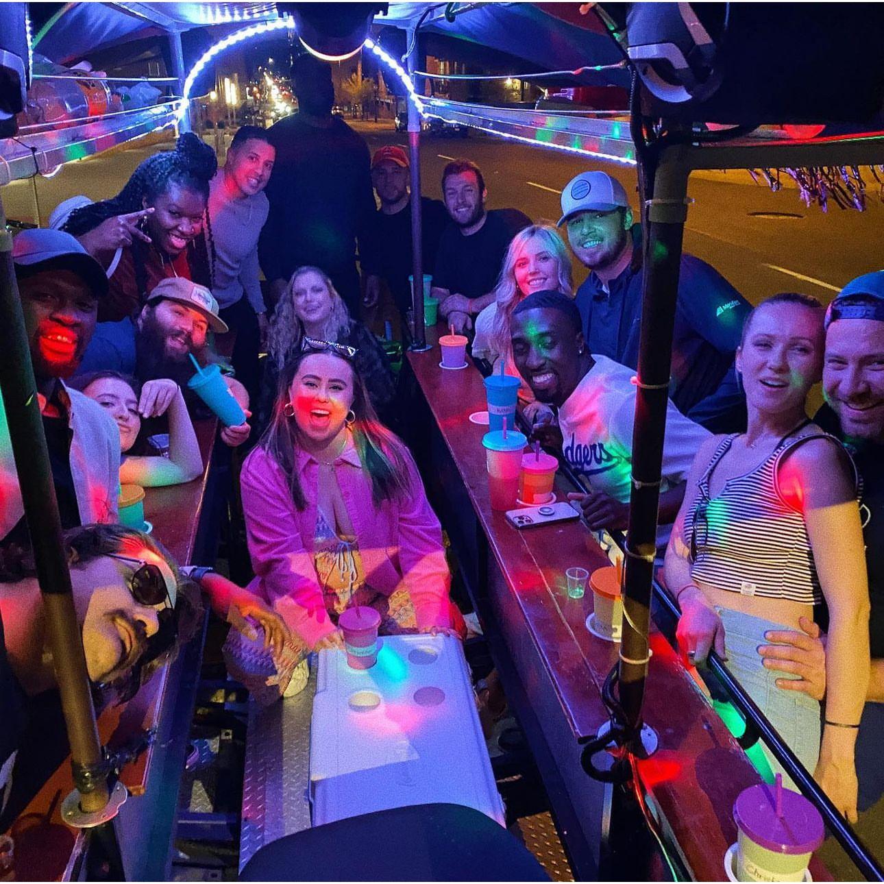 May of 2022 when Jared threw Cheyenne the most EPIC surprise 25th birthday party with our close friends in Denver. Peddle bar, anyone?